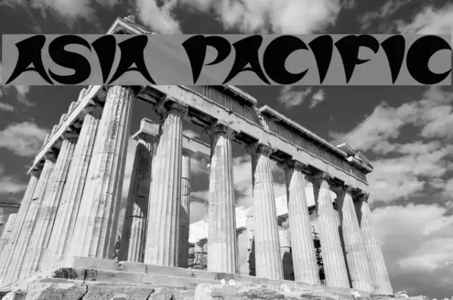 ASIA PACIFIC Font examples