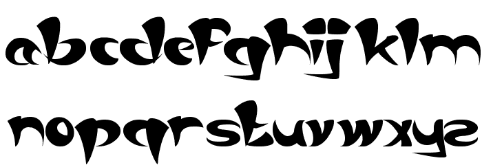 ASIA PACIFIC Font LOWERCASE