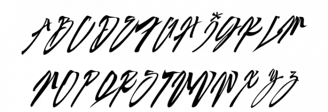ASIAN INFLUENCE Schriftart Groß