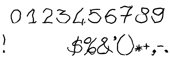 ASILUM Font OTHER CHARS