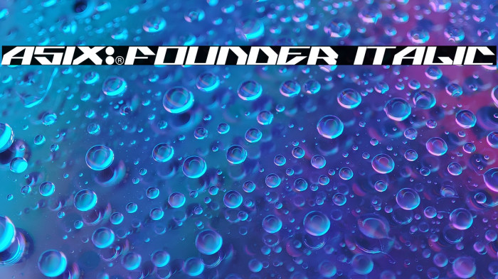 ASIX-FOUNDER Italic Example 2