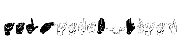 ASL Hands By Frank  Frei Schriftart Herunterladen
