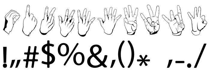 ASL Hands By Frank Font OTHER CHARS