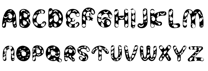 ASPARAGUS Font LOWERCASE