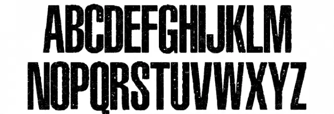 ASPHALTIC GRAIN CONDENSED PERSONAL USE Bold Schriftart Groß