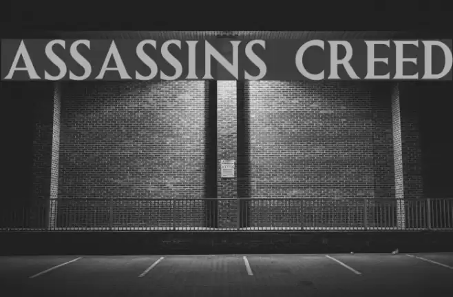 ASSASSINS CREED Шрифта examples
