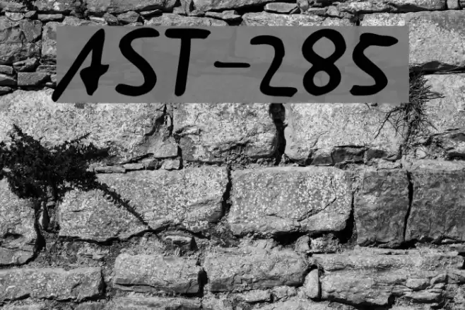 AST-285 Font examples