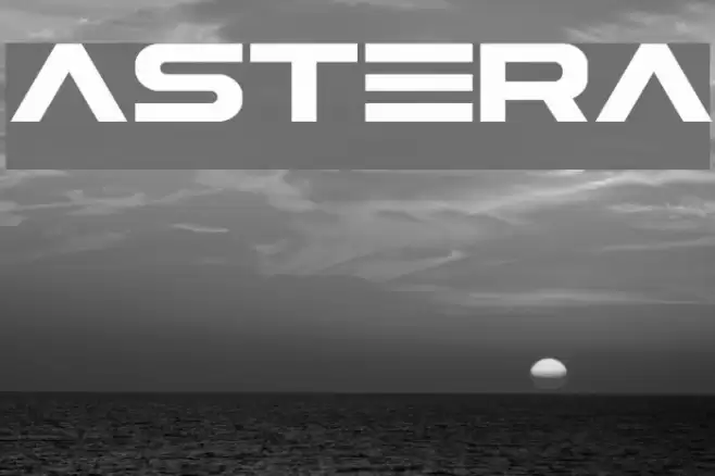 ASTERA Font examples
