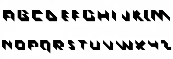 ASTEROID Normal خط أحرف كبيرة