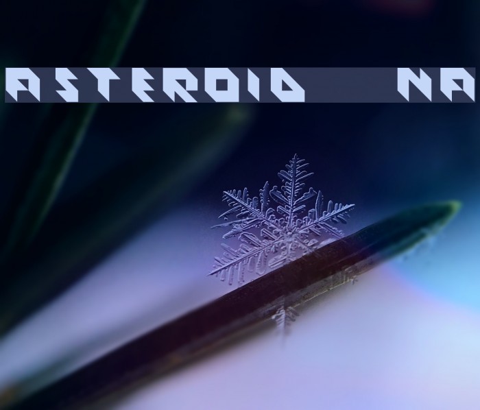 ASTEROID Normal Font examples