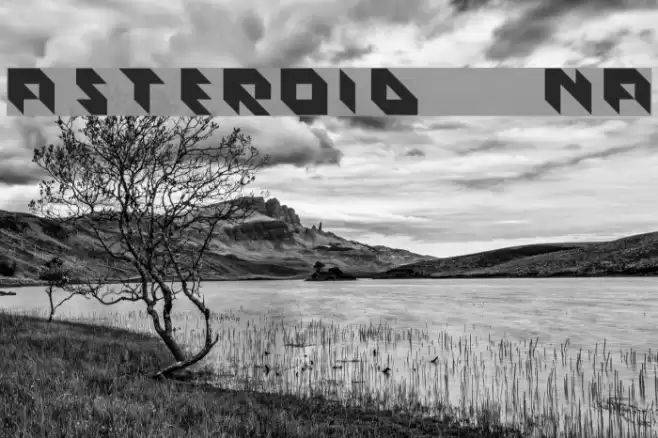 ASTEROID Normal Font examples