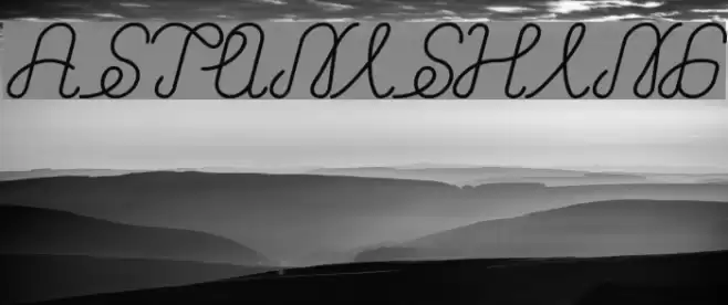 ASTONISHING Font examples