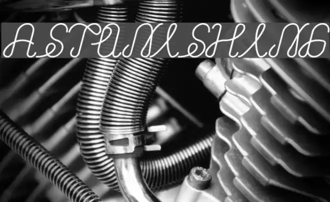 ASTONISHING Font examples