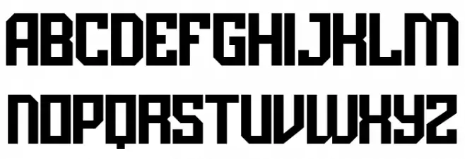 ASTROBAT Regular फ़ॉन्ट अपरकेस