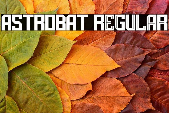ASTROBAT Regular फ़ॉन्ट examples