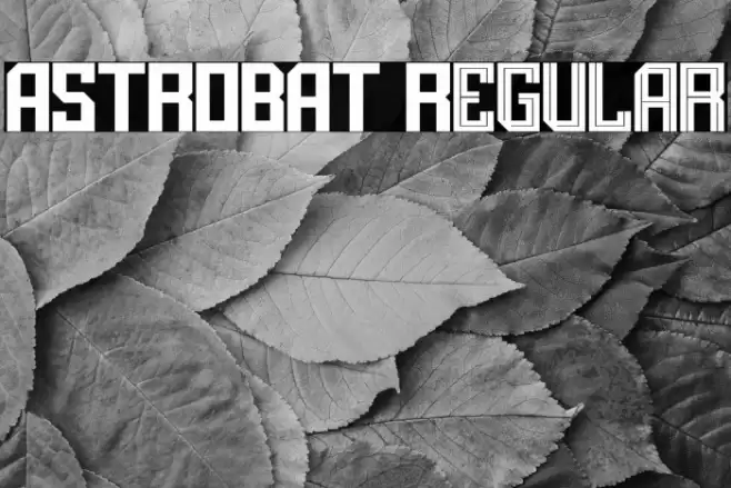 ASTROBAT Regular Font examples