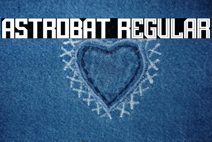 ASTROBAT Regular फ़ॉन्ट examples