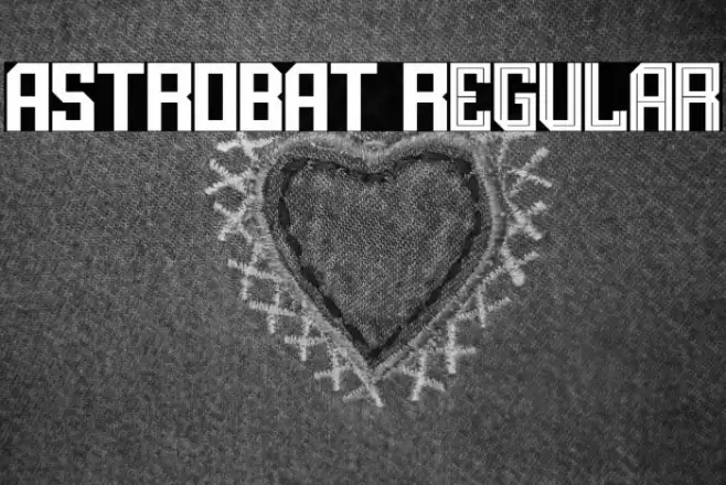 ASTROBAT Regular Font examples