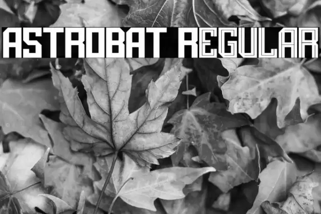 ASTROBAT Regular Font examples