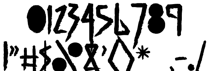 ASTRODRAMATIC Font OTHER CHARS