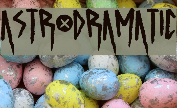 ASTRODRAMATIC Font examples