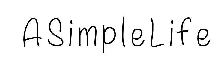 ASimpleLife  フリーフォントのダウンロード