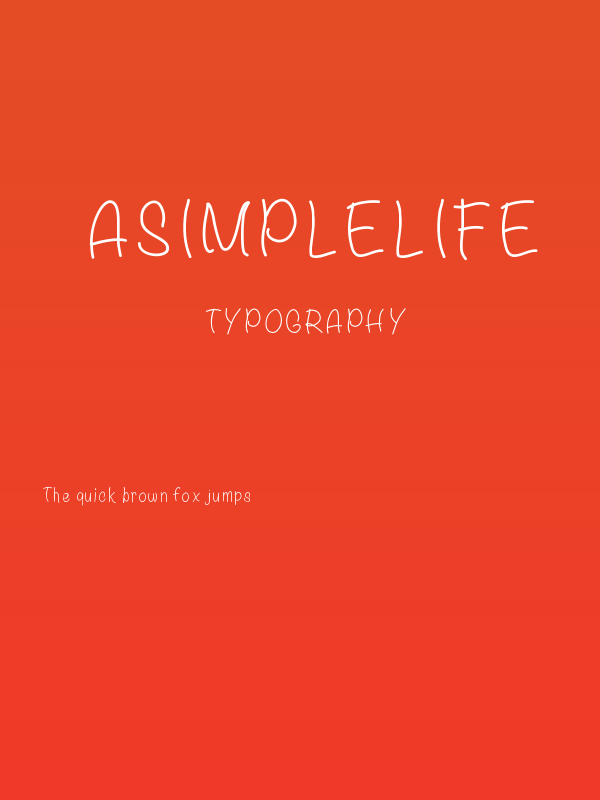 ASimpleLife Poster