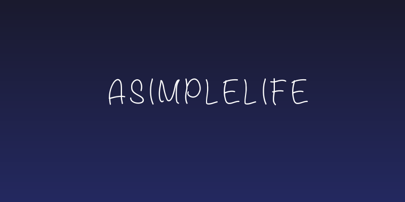ASimpleLife Social Header