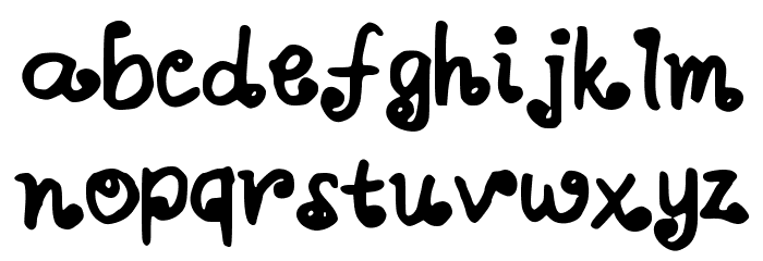 ASwirlVelvet Font LOWERCASE