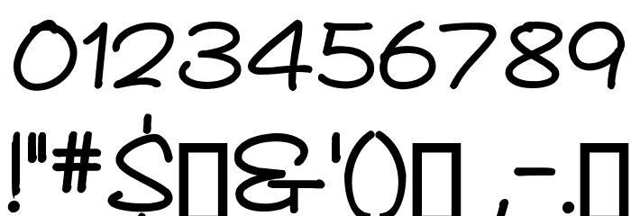 As Cute As... Heavy Font OTHER CHARS
