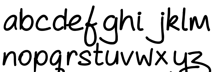 As Cute As... Heavy Font LOWERCASE