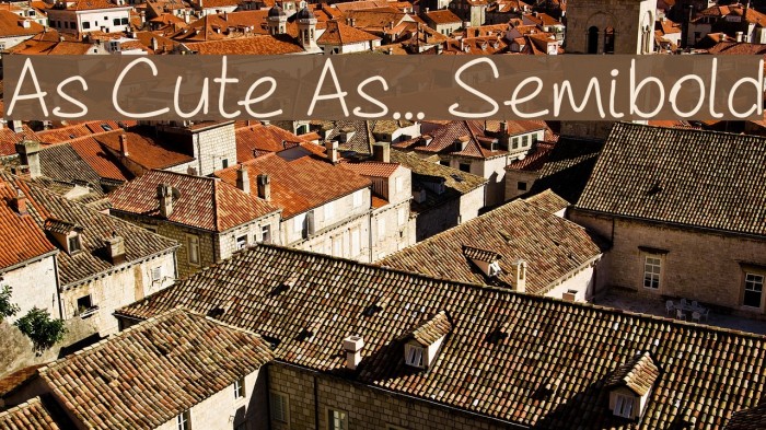 As Cute As... Semibold Font examples