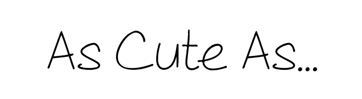 As Cute As...  Descarca Fonturi Gratis