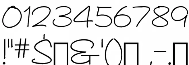 As Cute As... Font OTHER CHARS