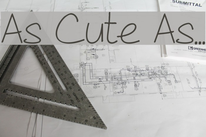 As Cute As... Font examples