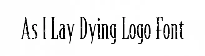 As I Lay Dying Logo Font  Frei Schriftart Herunterladen