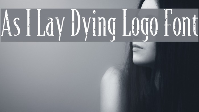 As I Lay Dying Logo Font Font examples