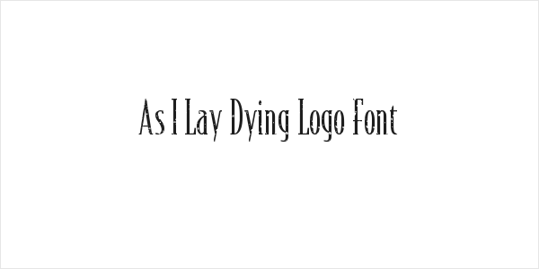 As I Lay Dying Logo Font Logo