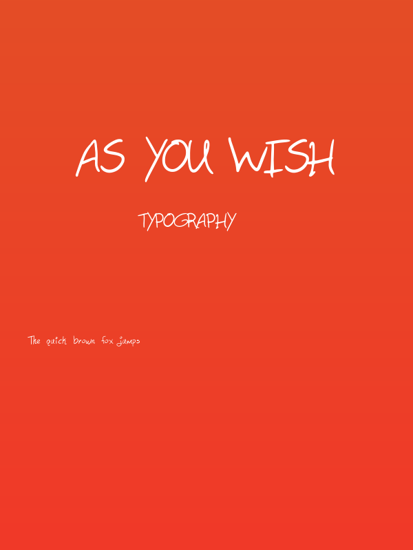 As You Wish Poster