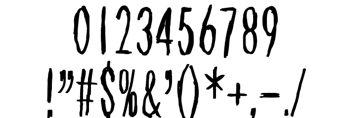 As long as I can hold my breath Font OTHER CHARS