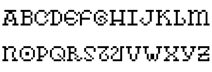 As pedras da Belle Otero Font LOWERCASE