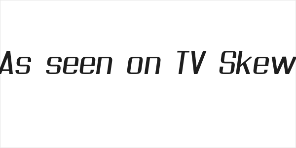 As seen on TV Skew Logo