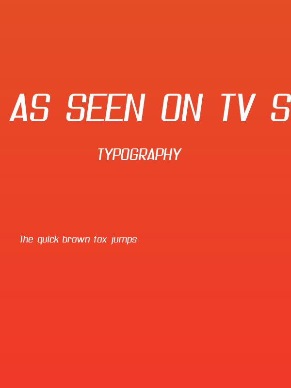 As seen on TV Skew Poster