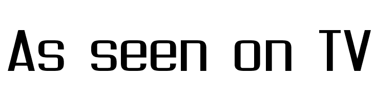 As seen on TV  免费字体下载