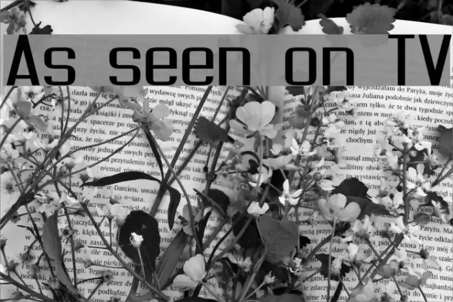 As seen on TV Font examples