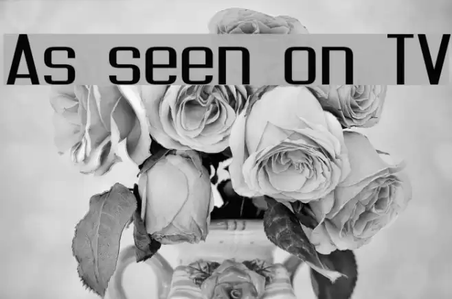 As seen on TV Font examples