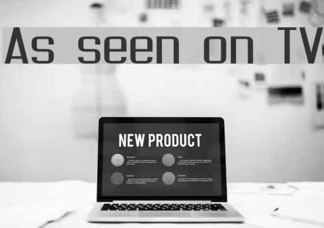 As seen on TV Font examples