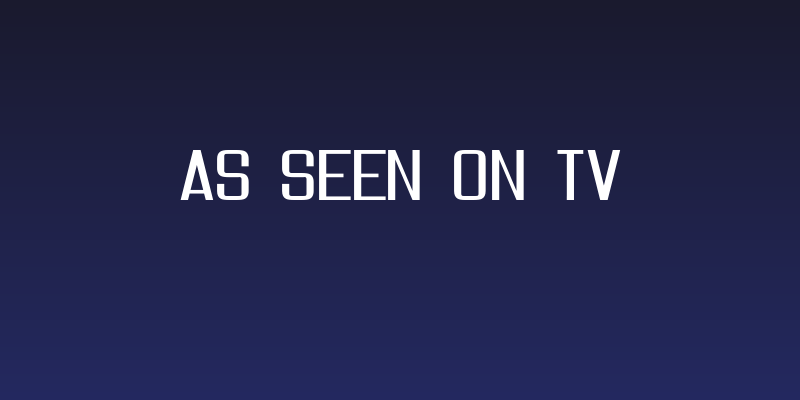 As seen on TV Social Header