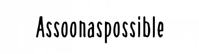 As soon as possible  font caratteri gratis