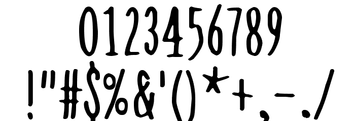 As soon as possible Font OTHER CHARS